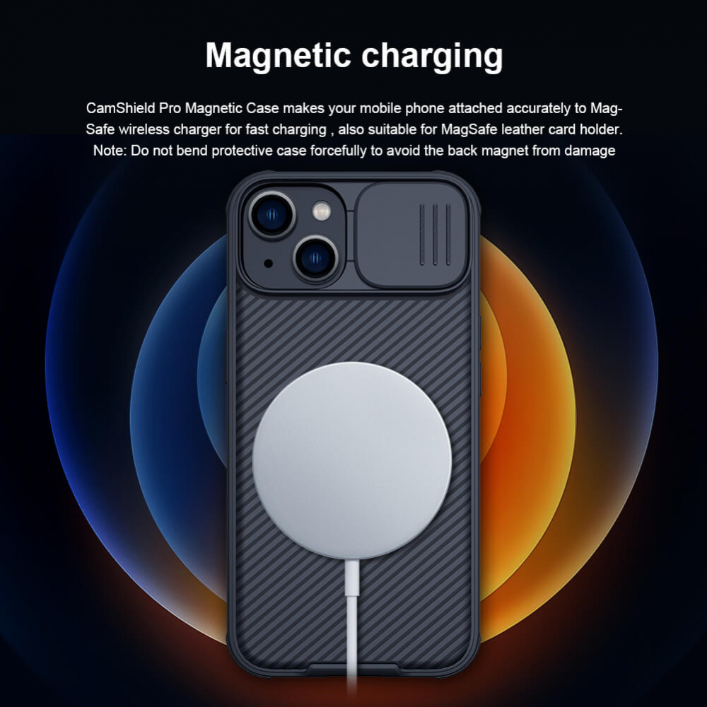 Torbica Nillkin CamShield Pro Magnetic za iPhone 14 6.1 crna
