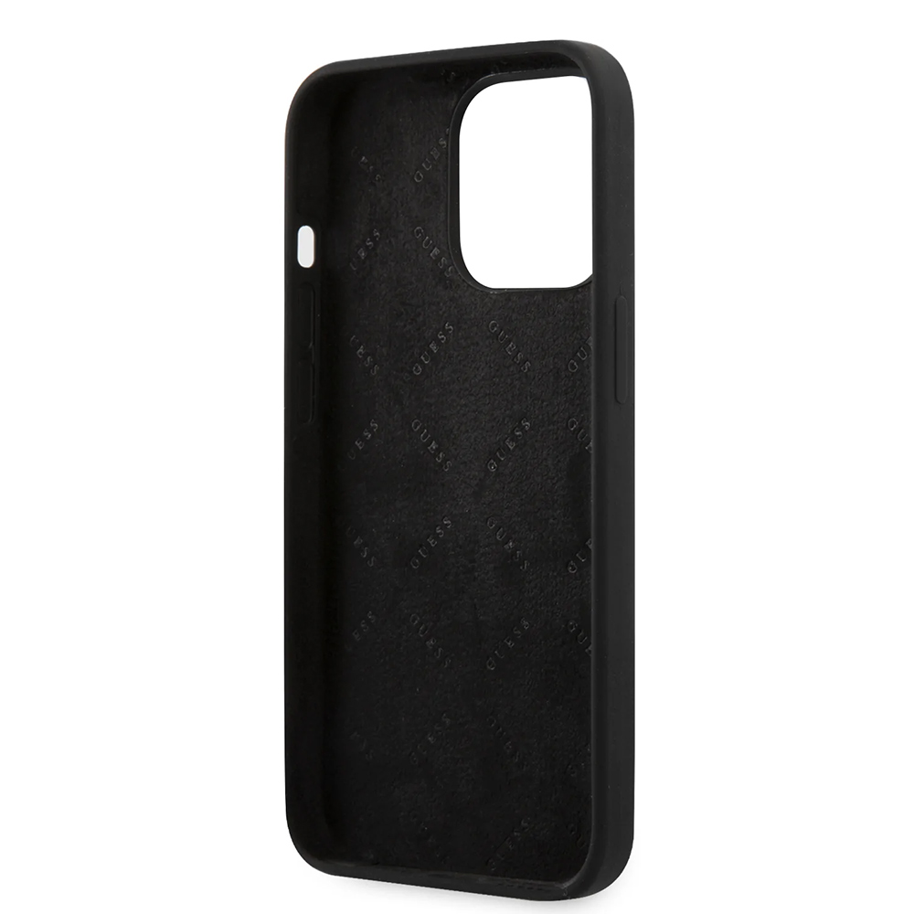Torbica Guess Hc Silicone za iPhone 13 Pro 6.1 crna (GUHCP13LLS4GGBK)
