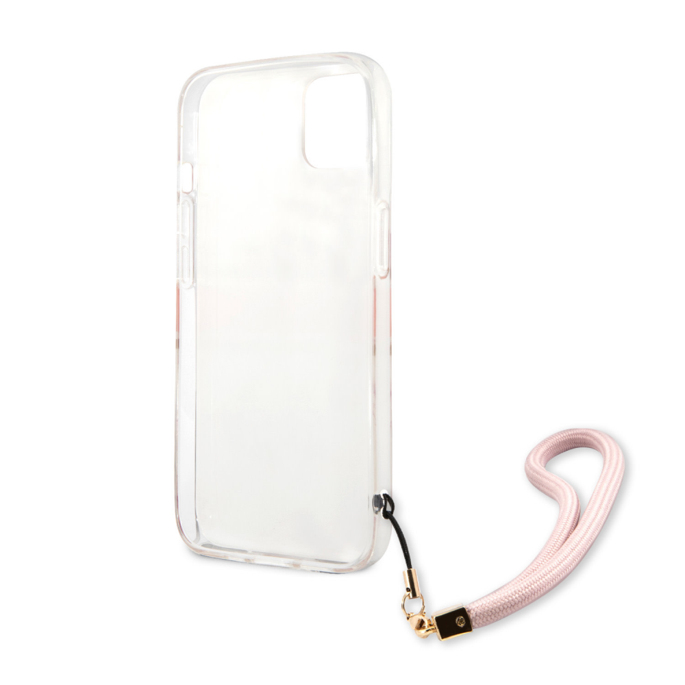 Torbica Guess Marble Strap za iPhone 13 6.1 roze (GUHCP13MKMABPI)