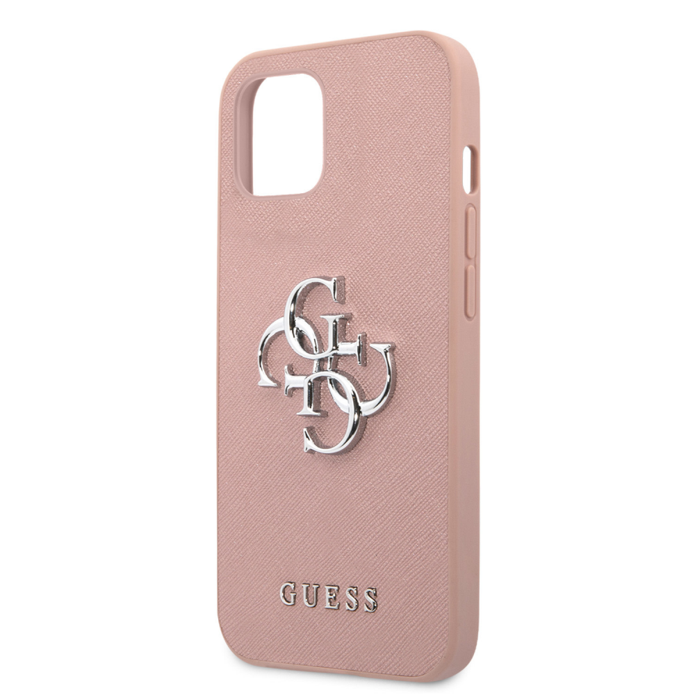 Torbica Guess Saffiano Big za iPhone 13 6.1 roza (GUHCP13MSA4GSPI)