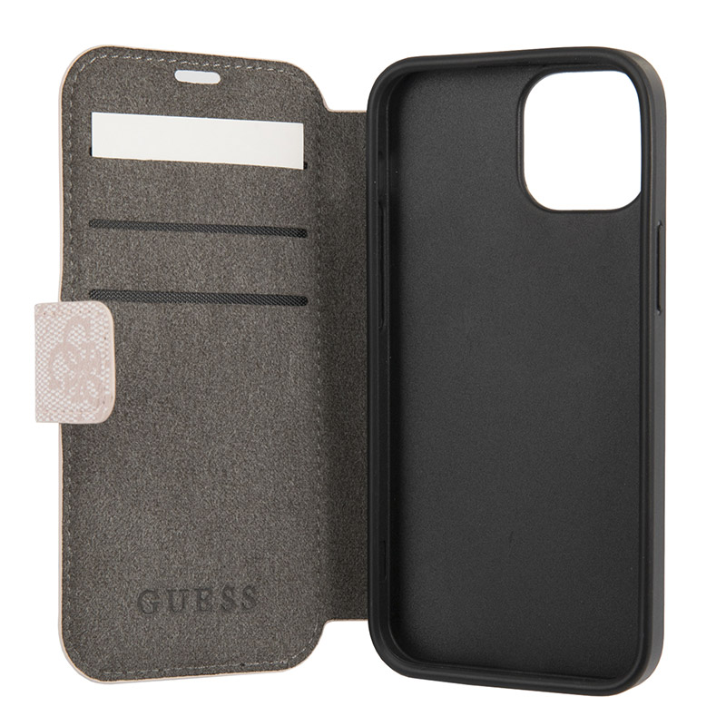 Torbica Guess Stripe Bk Pu za iPhone 13 6.1 roze (GUBKP13M4GDPI)