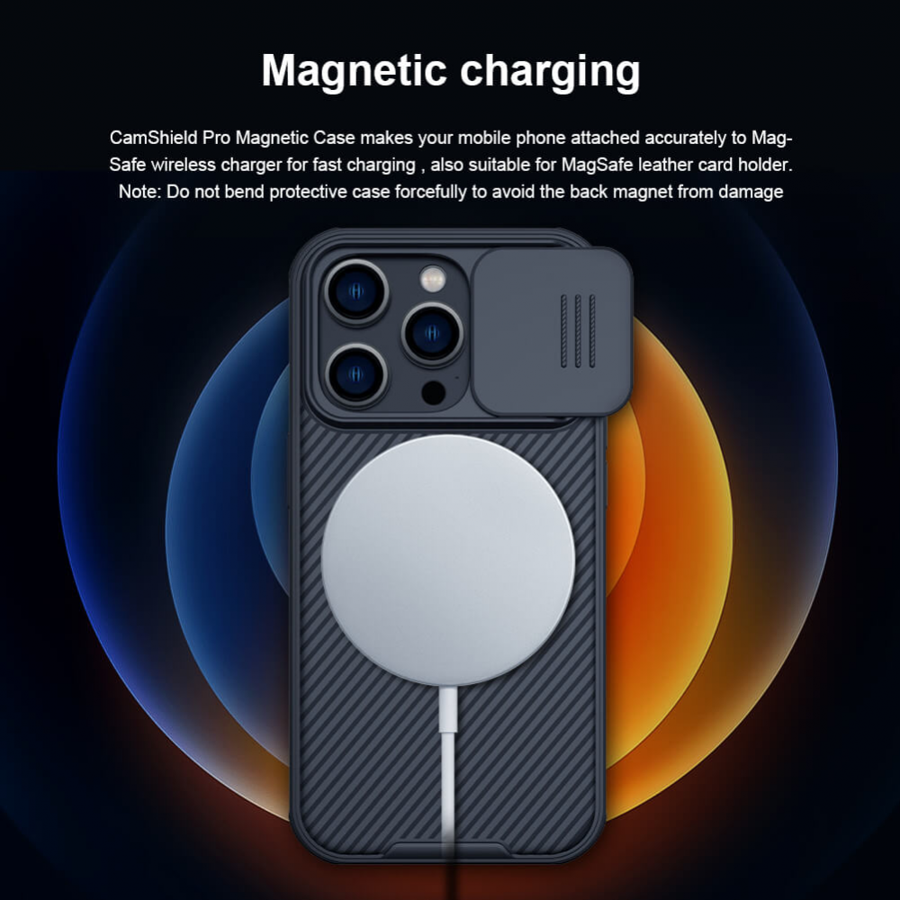 Torbica Nillkin CamShield Pro Magnetic za iPhone 14 Pro 6.1 plava