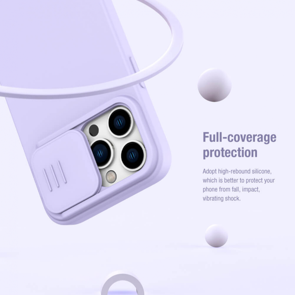 Torbica Nillkin CamShield Silky za iPhone 14 Pro Max 6.7 ljubicasta