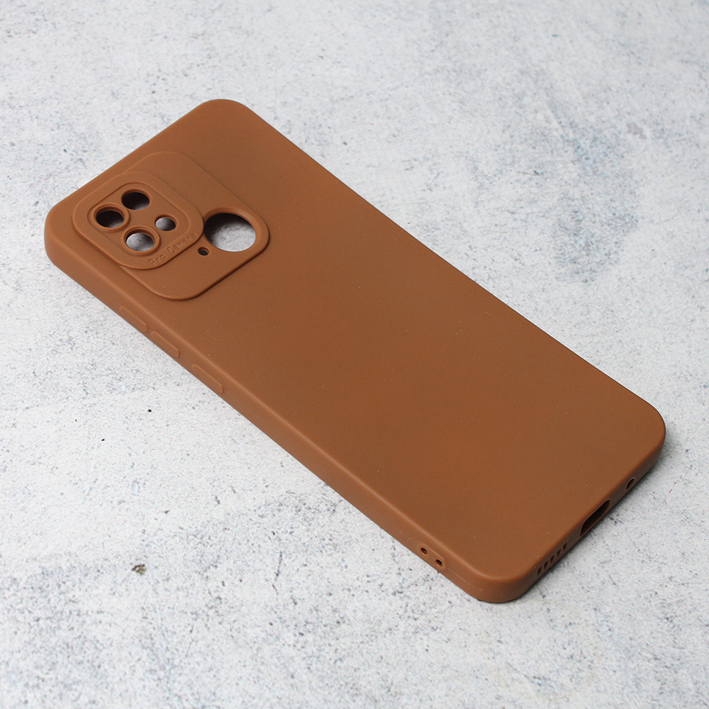 Torbica Silikon Pro Camera za Xiaomi Redmi 10C braon