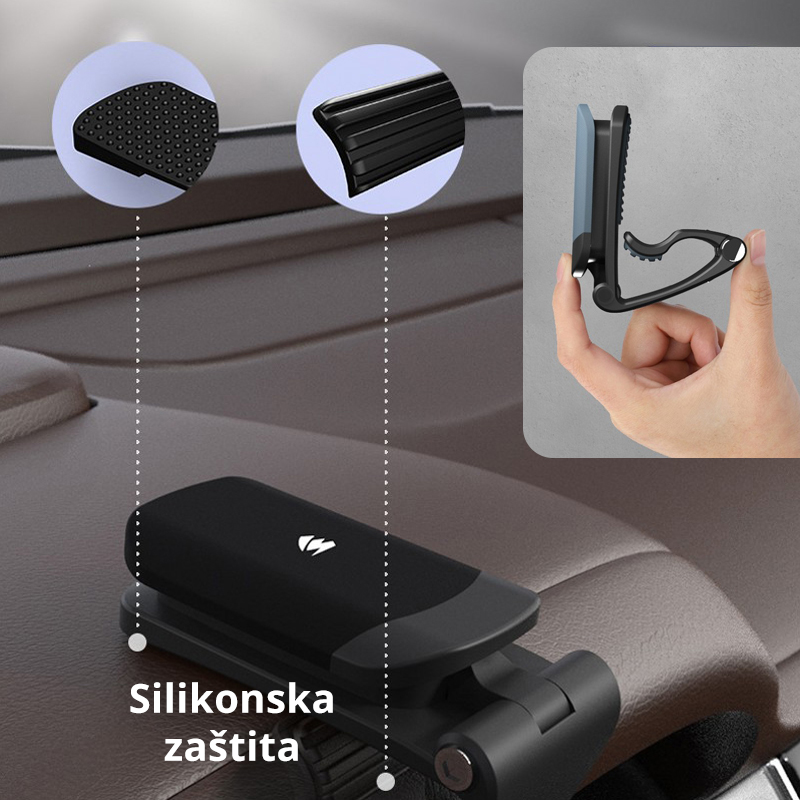 Univerzalni auto drzac magnetic sivi
