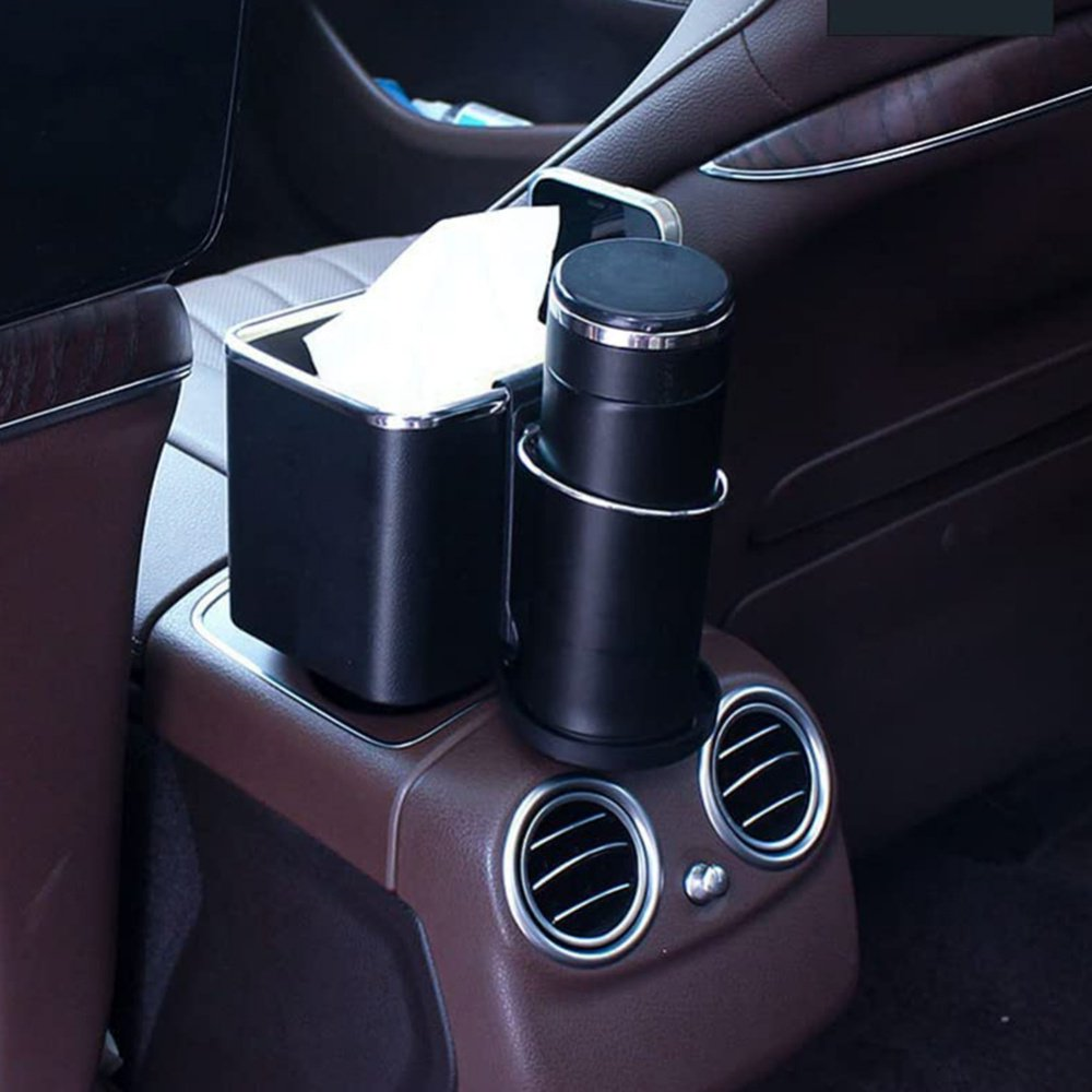 Drzac za case za auto sa pregradom crni