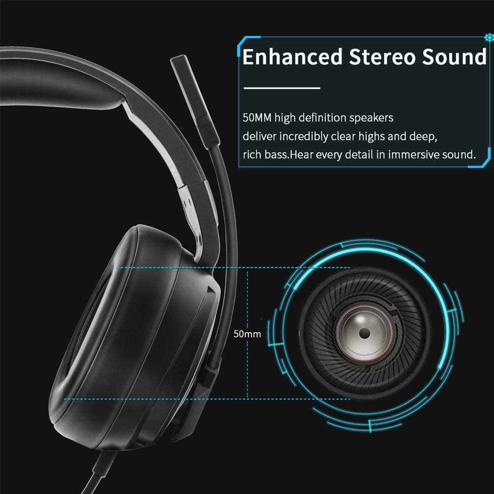 Slusalice Gaming Nubwo N12D 3.5mm crne