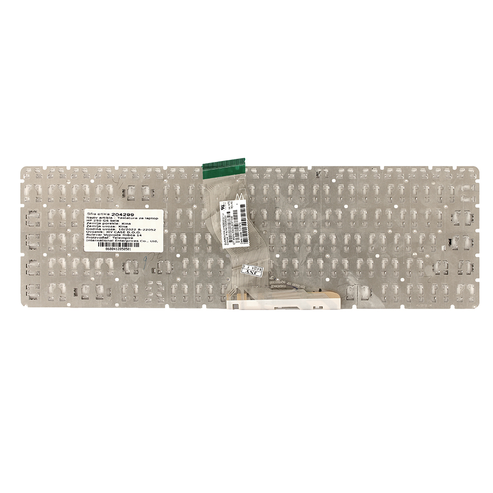 Tastatura za laptop HP 250 G6 bela