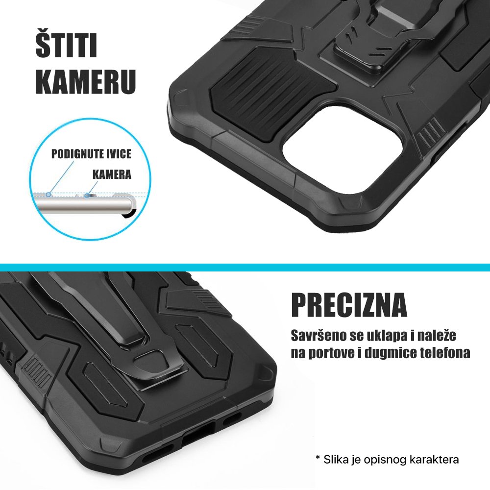 Torbica Fight Clip za iPhone 14 Pro 6.1 crna