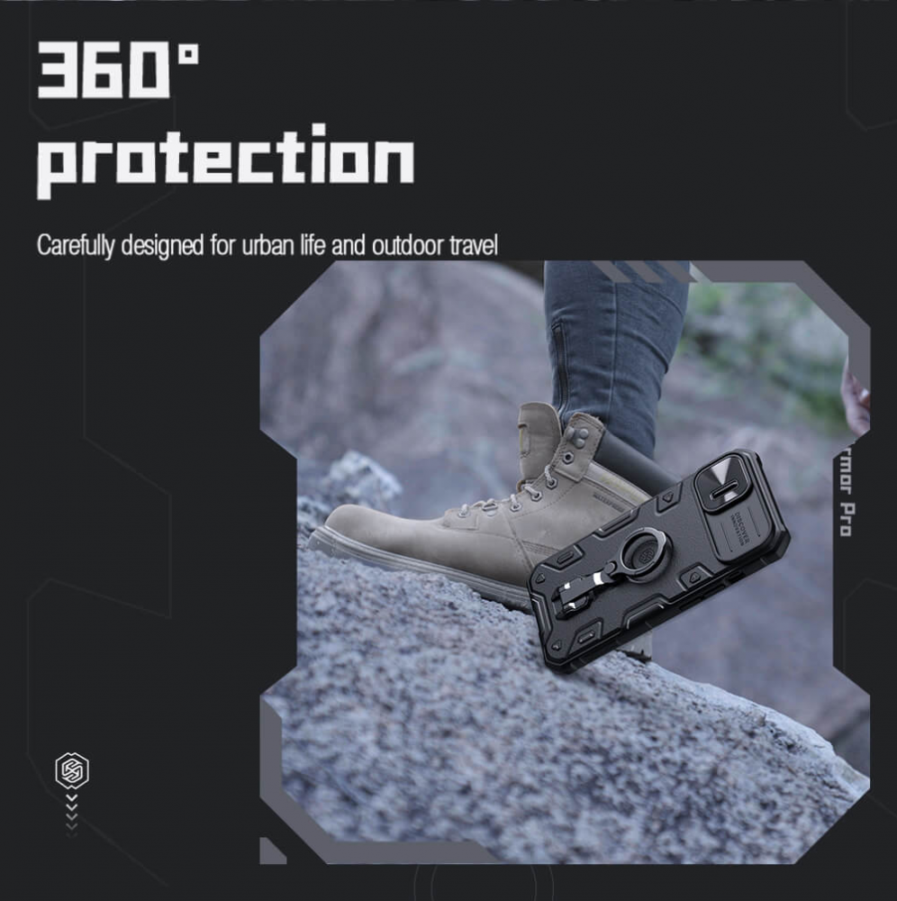 Torbica Nillkin CamShield Armor Pro za iPhone 14 Plus 6.7 zelena