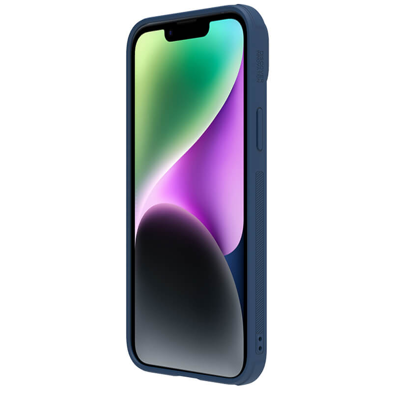 Torbica Nillkin CamShield Leather S za iPhone 14 6.1 plava