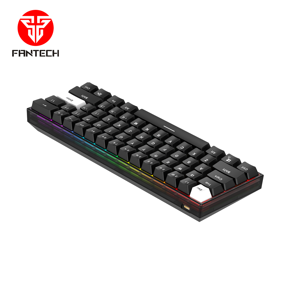 Tastatura Mehanicka Gaming Fantech MK857 RGB Maxfit61 FROST crna (Blue switch)