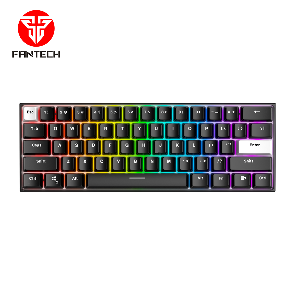 Tastatura Mehanicka Gaming Fantech MK857 RGB Maxfit61 FROST crna (Blue switch)