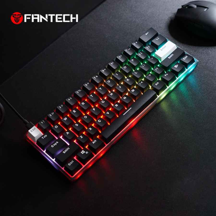 Tastatura Mehanicka Gaming Fantech MK857 RGB Maxfit61 FROST crna (Blue switch)