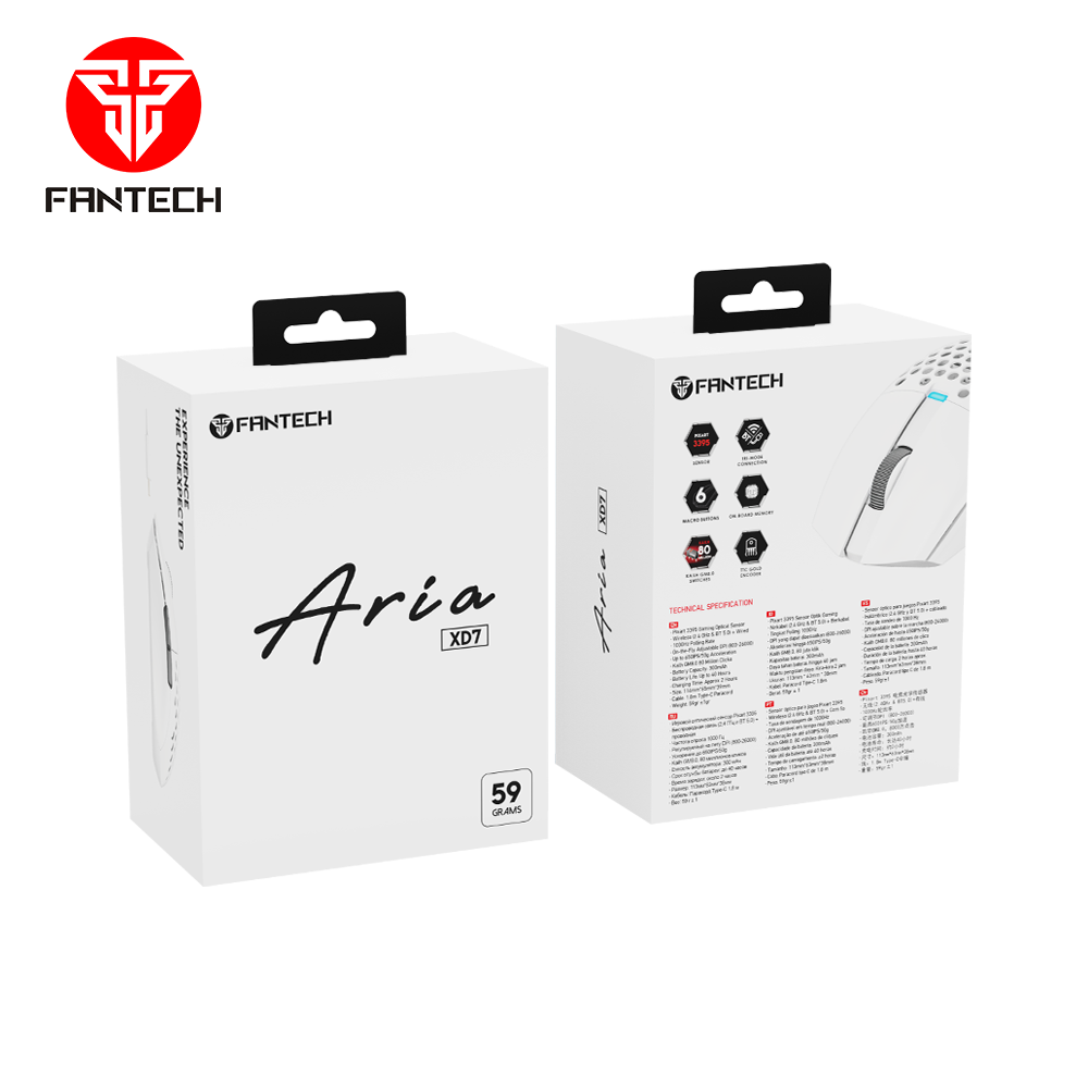 Mis Wireless Gaming Fantech XD7 Aria Space Edition