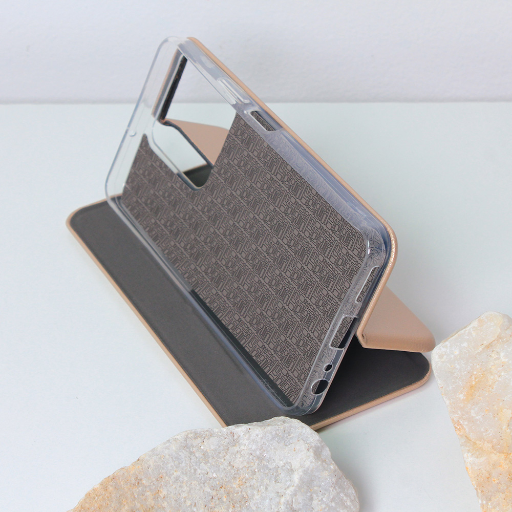 Torbica Teracell Flip Cover za Vivo Y22s/Y35 zlatna
