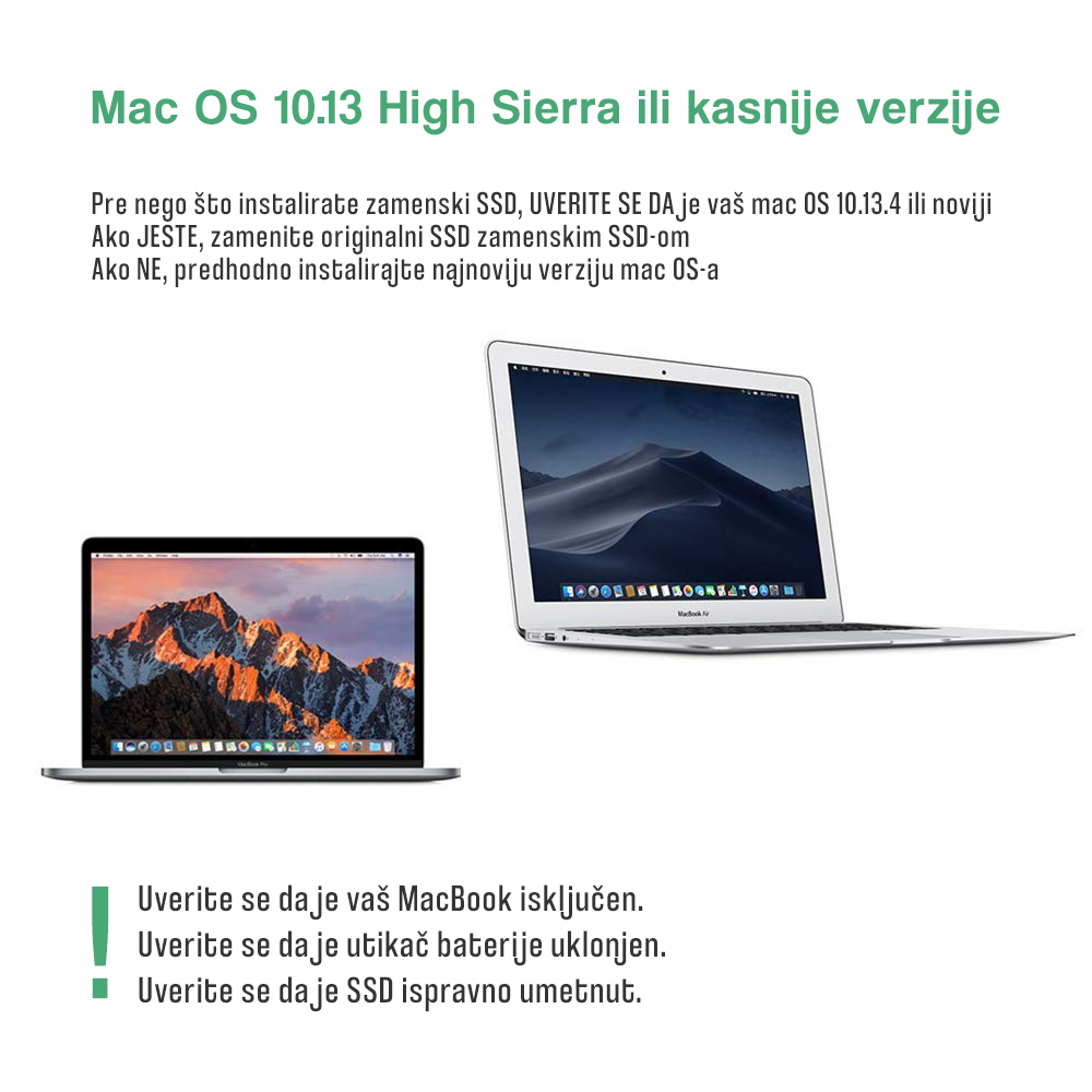 Adapter M.2 NVMe za MacBook Air i Pro
