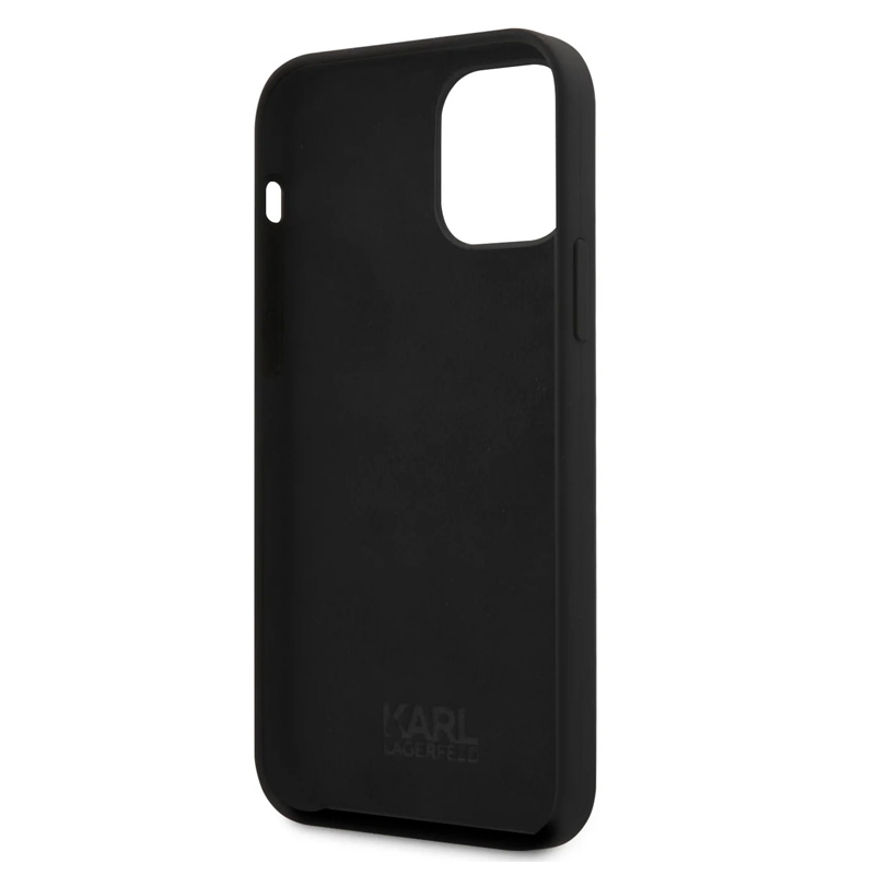 Torbica Karl Lagerfeld Hc Silicone Full Body Ikonic za iPhone 12 mini 5.4 crna (KLHCP12SSLFKBK)