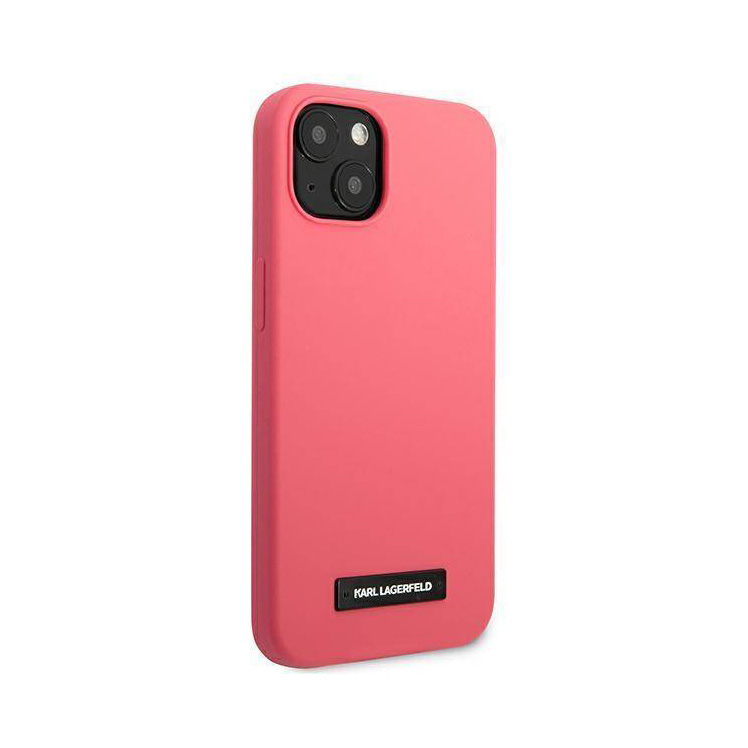 Torbica Karl Lagerfeld Hc Silicone Plaque za iPhone 13 6.1 pink (KLHCP13MSLMP1PI)