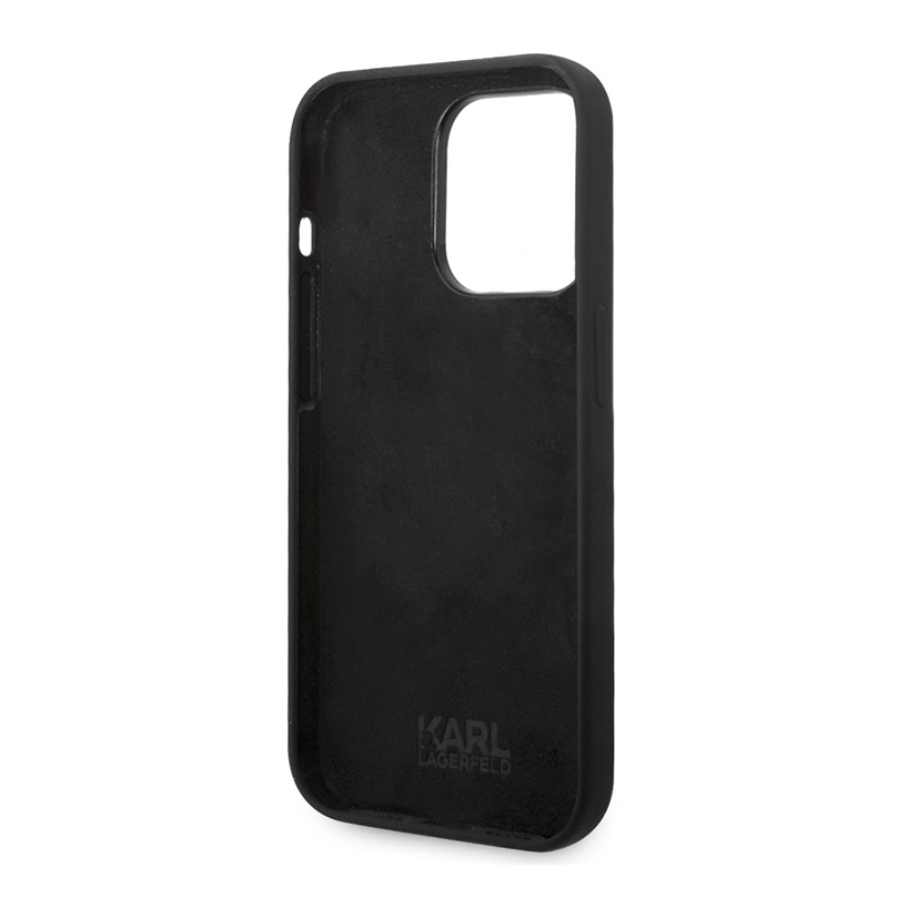 Torbica Karl Lagerfeld Hc Silicone RSG za iPhone 14 Pro 6.1 crna (KLHCP14LSRSGHLK)