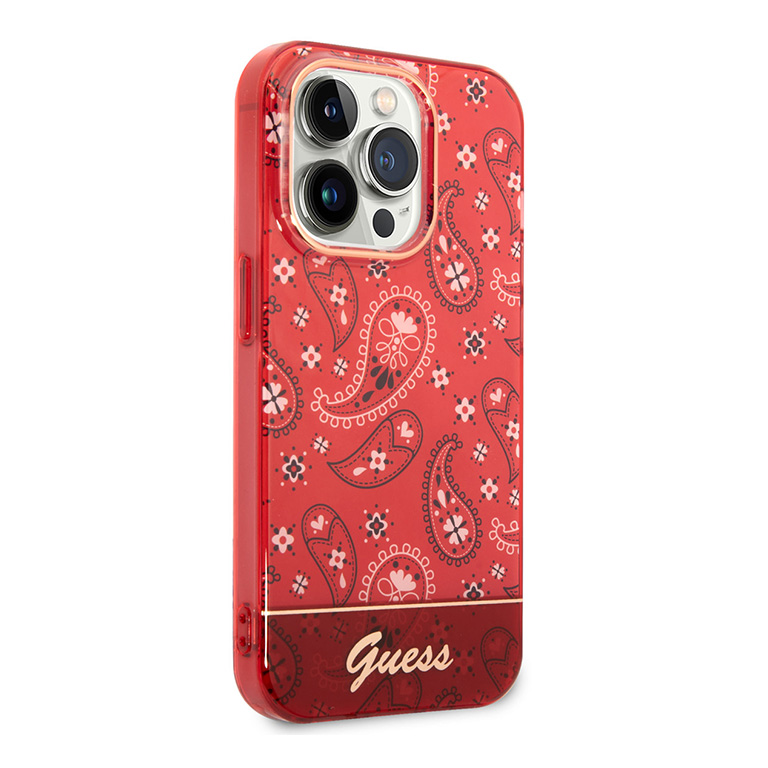 Torbica Guess Hc IML Electro Cam Raisley za iPhone 14 Pro 6.1 crvena (GUHCP14LHGBNHR)