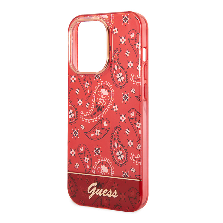 Torbica Guess Hc IML Electro Cam Raisley za iPhone 14 Pro 6.1 crvena (GUHCP14LHGBNHR)