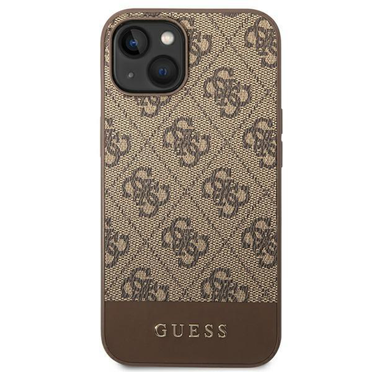 Torbica Guess Hc PC/TPU 4G Bottom Stripe za iPhone 14 6.1 braon (GUHCP14SG4GLBR)