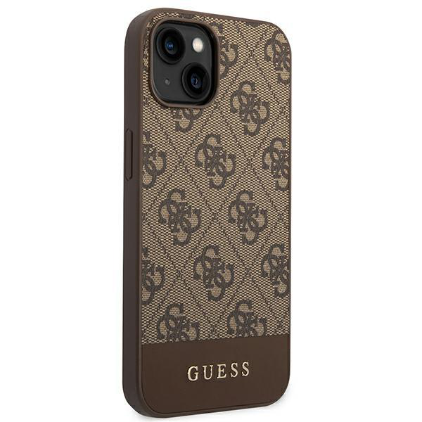 Torbica Guess Hc PC/TPU 4G Bottom Stripe za iPhone 14 6.1 braon (GUHCP14SG4GLBR)