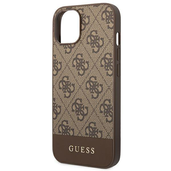 Torbica Guess Hc PC/TPU 4G Bottom Stripe za iPhone 14 6.1 braon (GUHCP14SG4GLBR)