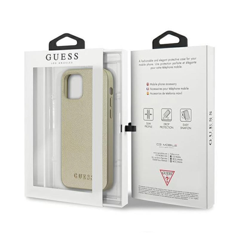 Torbica Guess Hc PC/TPU Iridescent za iPhone 12/12  Pro 6.1 zlatna (GUHCP12MIGLGO)