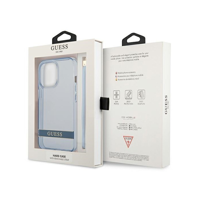 Torbica Guess Hc PC/TPU Translucent za iPhone 13 Pro 6.1 plava (GUHCP13LHTSGSB)