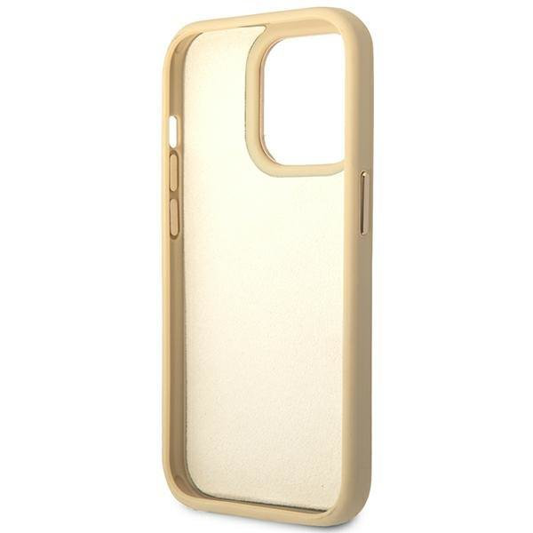 Torbica Guess Hc PU Croco Metal Outline za iPhone 14 Pro 6.1 zlatna (GUHCP14LHGCRHD)