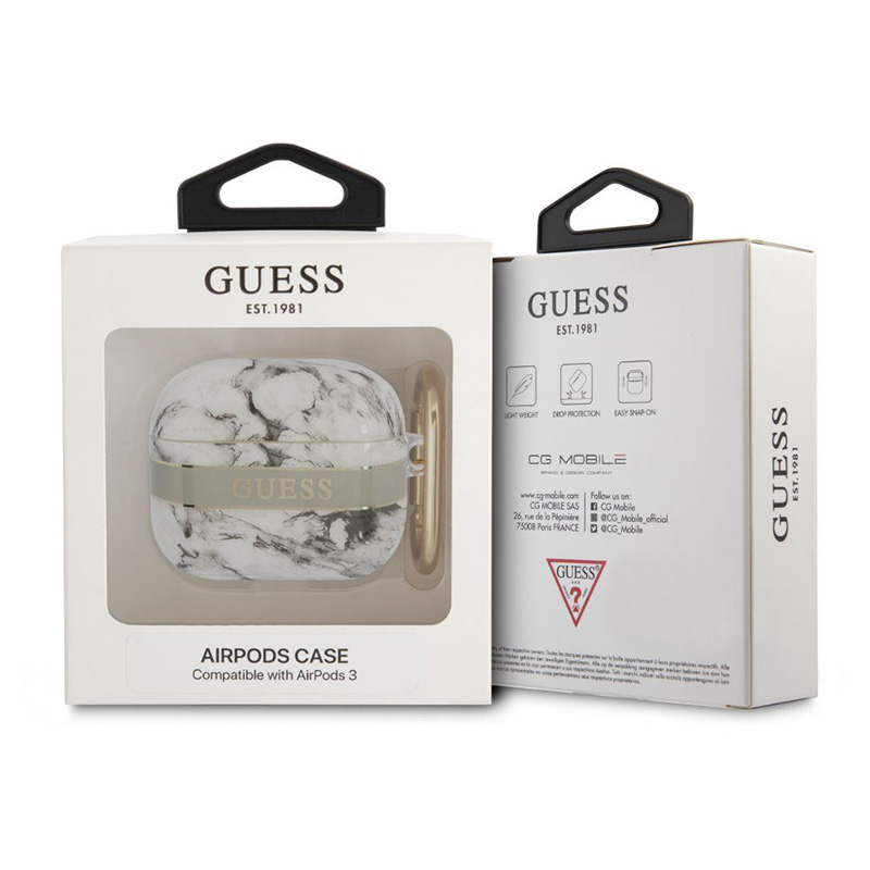 Torbica Guess za Airpods 3 TPU siva (GUA3HCHMAG)