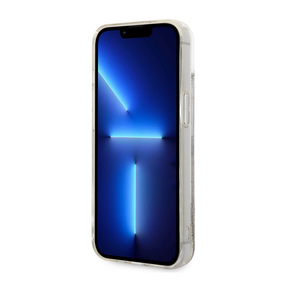 Torbica Karl Lagerfeld Hc Liquid Glitter Choupette za iPhone 14 6.1 zlatna (KLHCP14SGCFD)