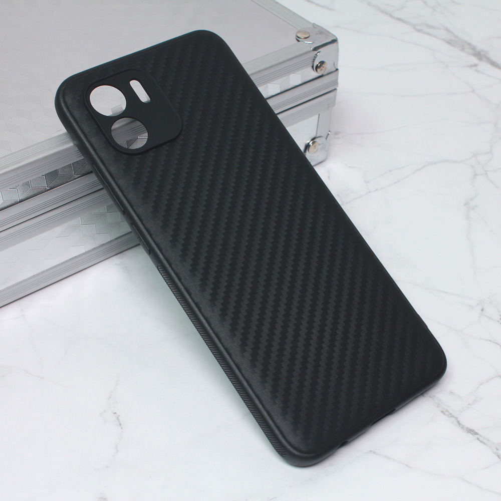 Torbica Carbon fiber za Xiaomi Redmi A1/A2 crna