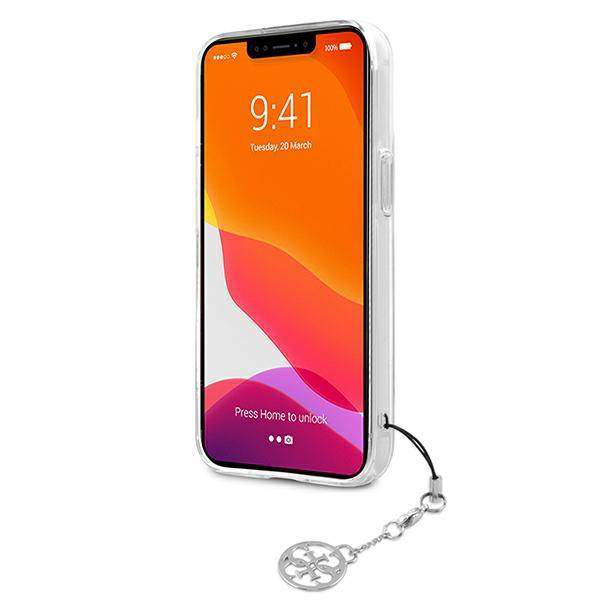 Torbica Guess 4G Stripe Charm za iPhone 13 Pro 6.1 siva (GUHCP13LKB4GGR)
