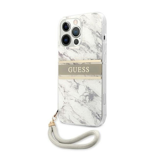 Torbica Guess Marble Strap za iPhone 13 Pro Max 6.7  siva (GUHCP13XKMABGR)