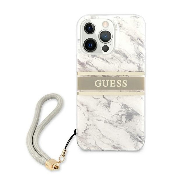 Torbica Guess Marble Strap za iPhone 13 Pro Max 6.7  siva (GUHCP13XKMABGR)
