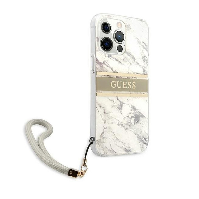 Torbica Guess Marble Strap za iPhone 13 Pro Max 6.7  siva (GUHCP13XKMABGR)