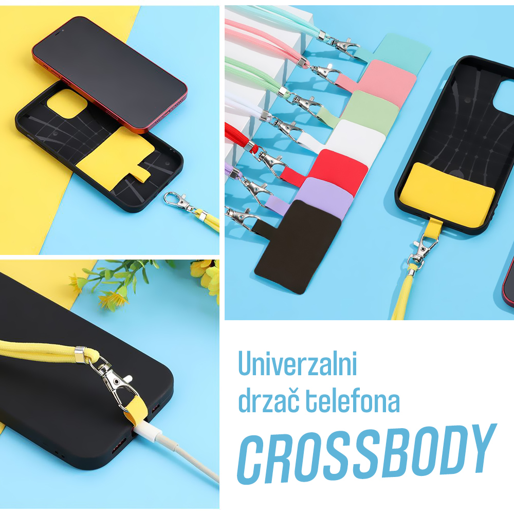 Univerzalni drzac telefona Crossbody ljubicasti