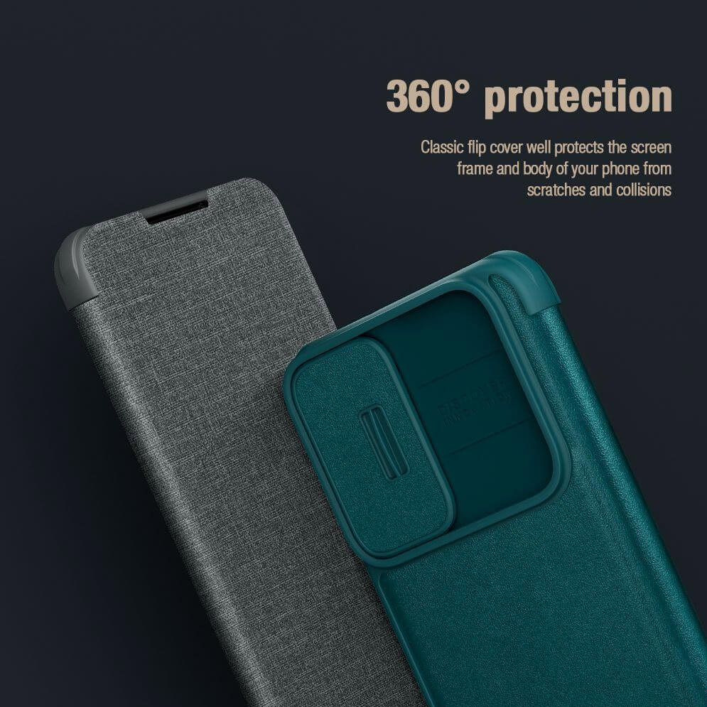Torbica Nillkin Qin Pro (plain leather) za Samsung S911B Galaxy S23 crna