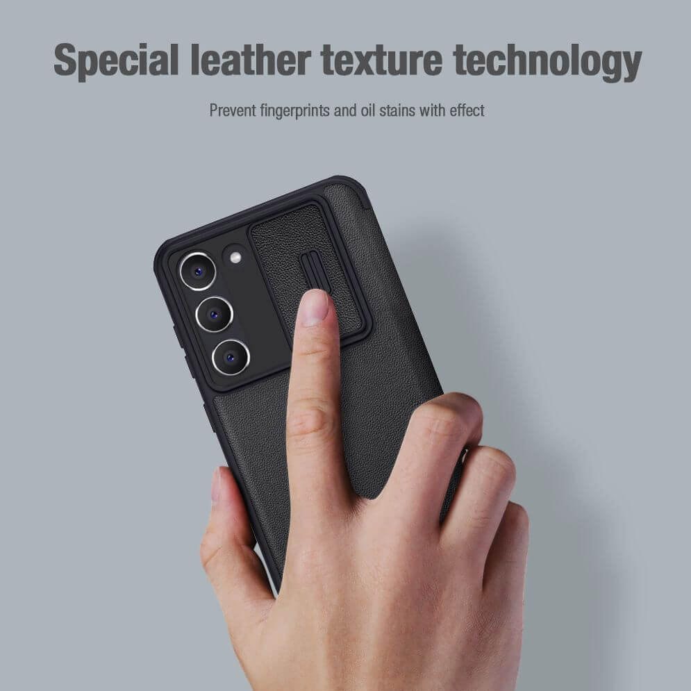 Torbica Nillkin Qin Pro (plain leather) za Samsung S911B Galaxy S23 crna