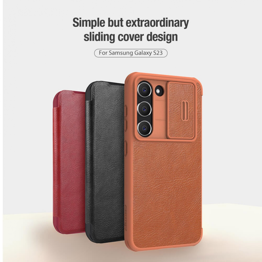 Torbica Nillkin Qin Pro Leather za Samsung S911B Galaxy S23 crvena