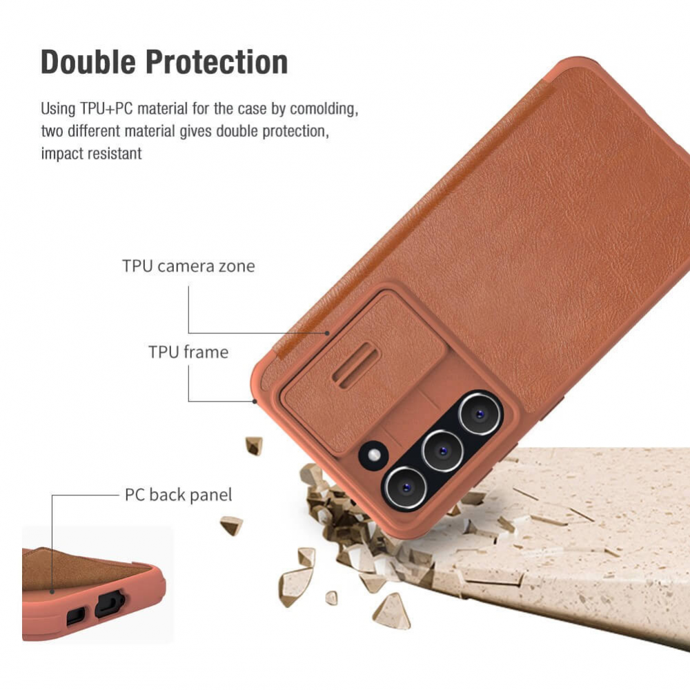 Torbica Nillkin Qin Pro Leather za Samsung S911B Galaxy S23 crvena