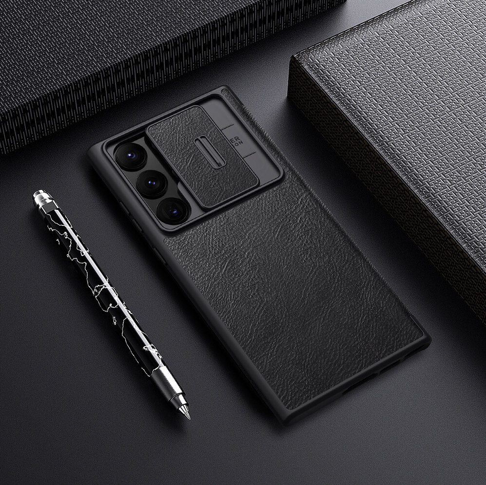 Torbica Nillkin Qin Pro Leather za Samsung S918B Galaxy S23 Ultra crna