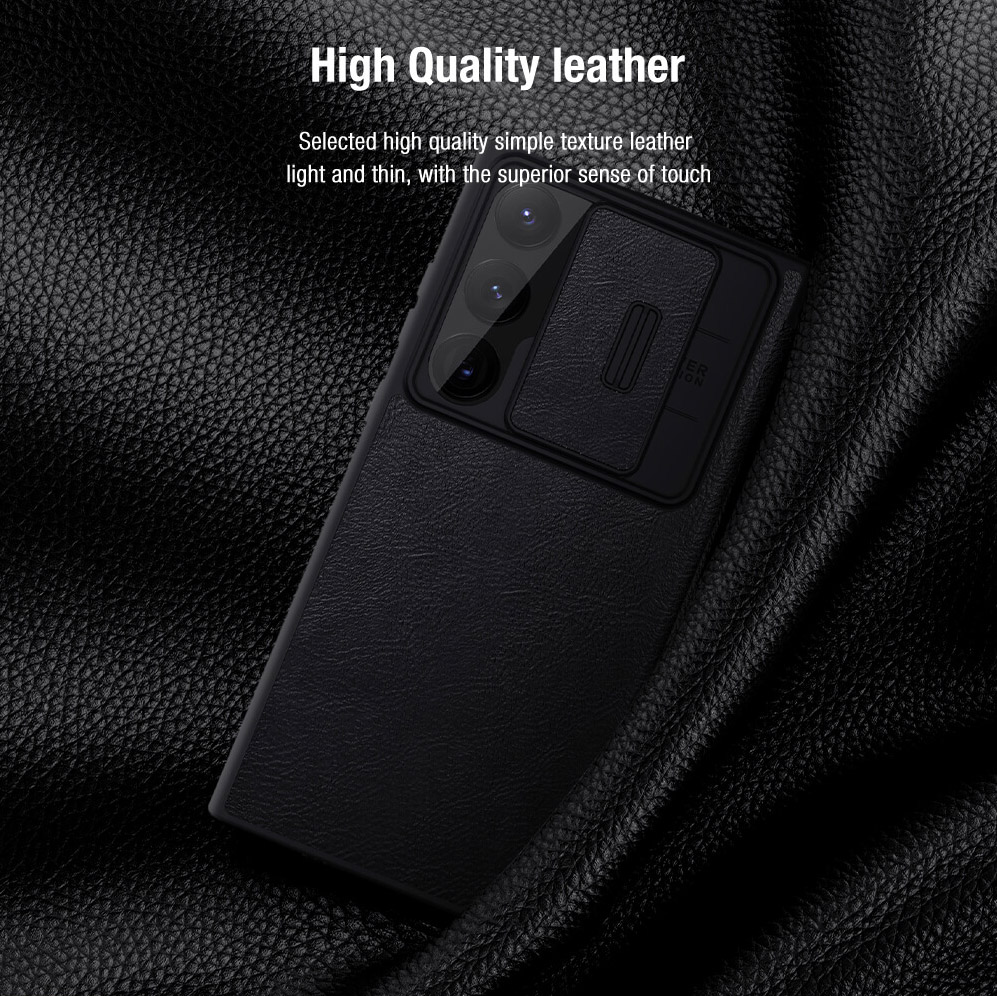 Torbica Nillkin Qin Pro Leather za Samsung S918B Galaxy S23 Ultra crna