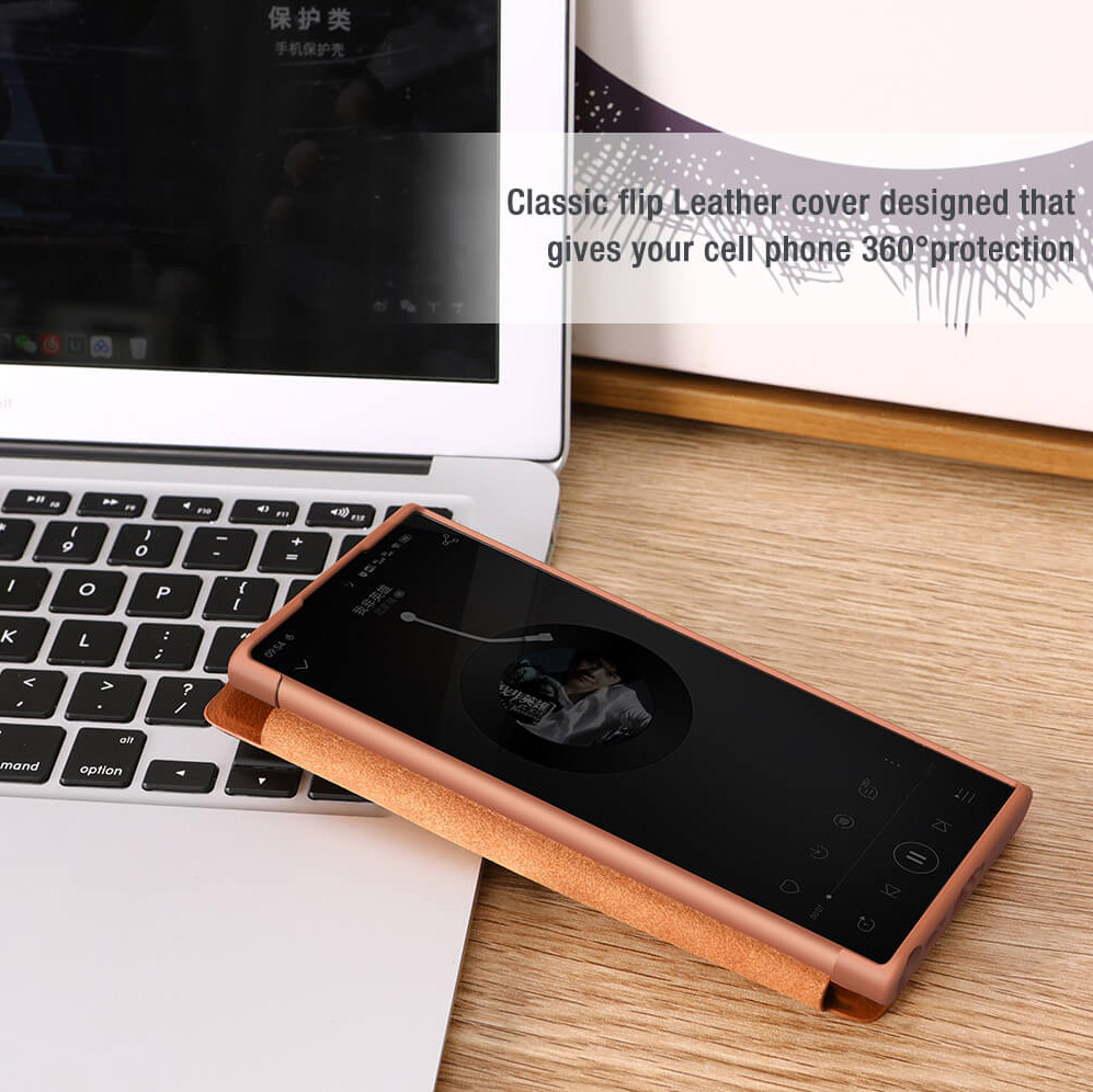 Torbica Nillkin Qin Pro Leather za Samsung S918B Galaxy S23 Ultra crna