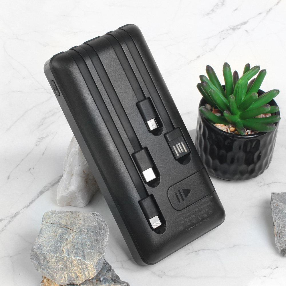 Power bank prenosiva baterija Oxpower PC4-2 4in1 5V 2A 20000 mAh crna