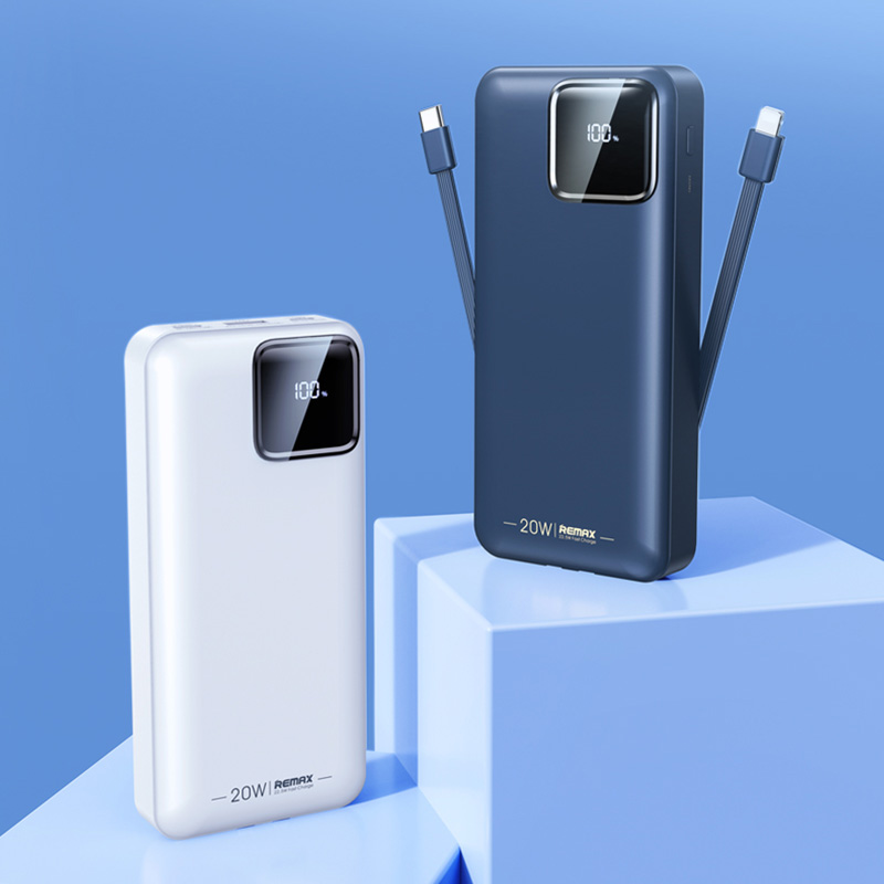 Power bank prenosiva baterija REMAX Suji Series RPP-513 20W+22.5W PD+QC 20000mAh bela