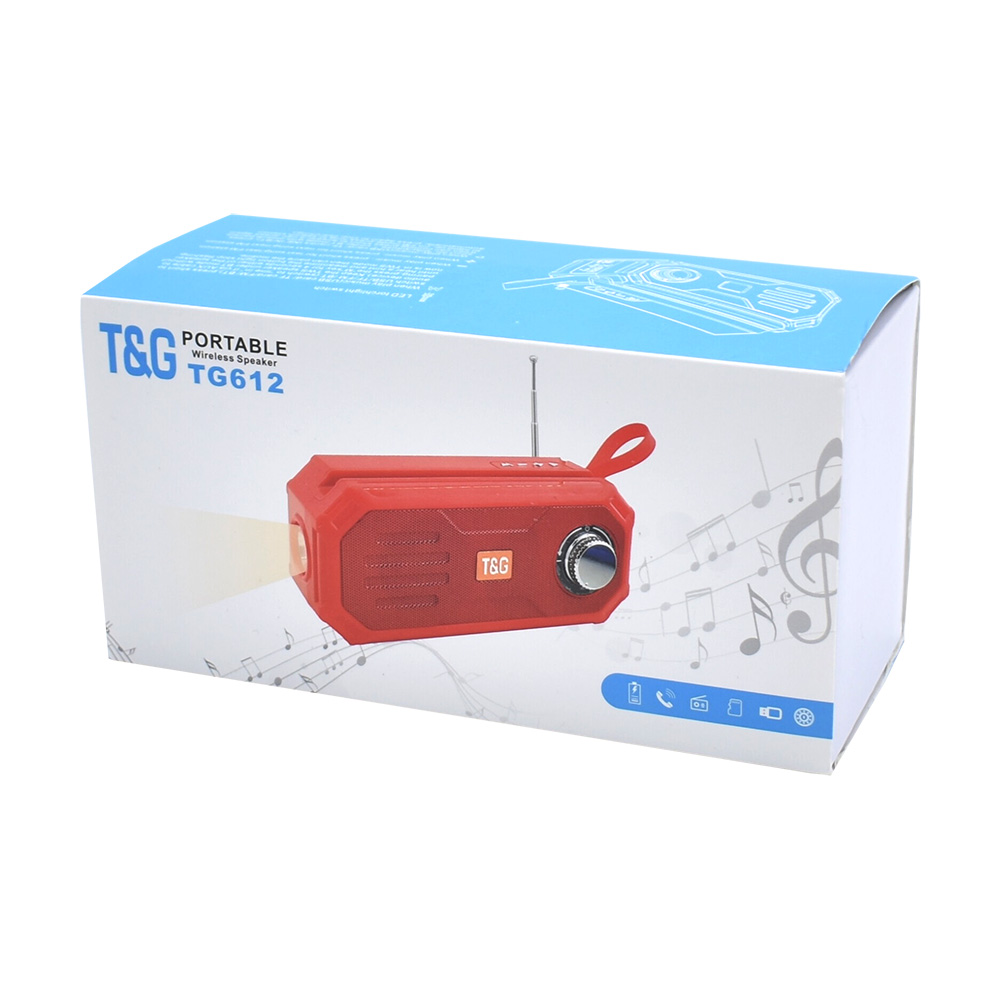 Bluetooth Zvucnik T&G Solarni TG612 crni